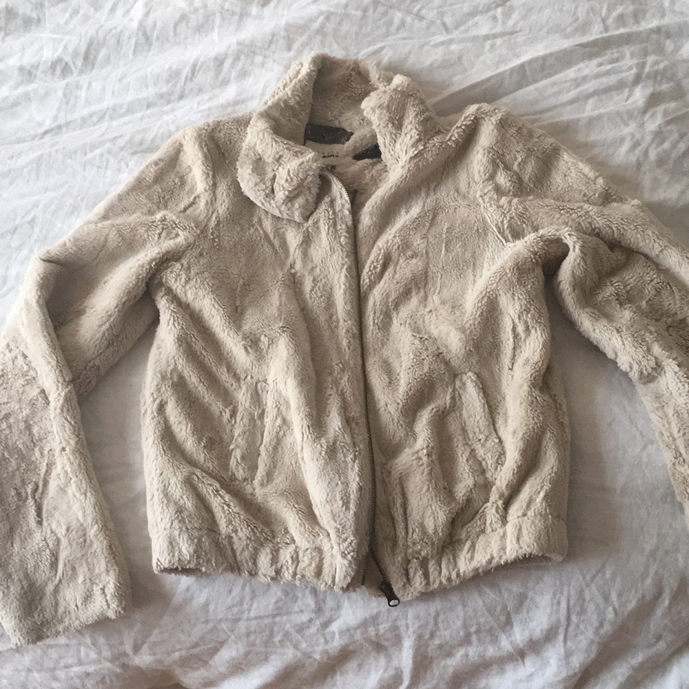 Faux fur jacket